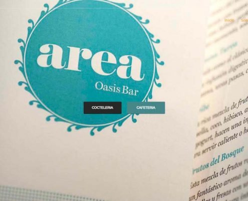 carta Area cafeteria cocteleria